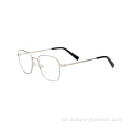 Neueste Retro Oval Vollrandmetall Rezept Augenbrillen Frames für Damen und Männer